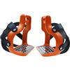 Bbajszx 1 Paio staffe Colorate in Alluminio pressofuso con Pedali Antiscivolo in Acciaio Inossidabile e Protezioni in Gomma per staffe per Colorate per Equitazione equestre