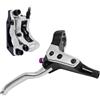 KUAWDON Freno a Disco Idraulico MTB 4 Pistoni 850mm 1700mm Pastiglie Freno Pressione Olio AM Morsetto Anteriore Posteriore per Bicicletta da Montagna(Silver RR Split-Type)