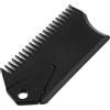 WRITWAA Pettine per Cera da Surf con Chiave per Pinna in Plastica Nera | Denti Seghettati e Bordo Smussato, per Applicazione e Rimozione della Cera, Accessorio con Chiavi Integrate