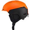 Milageto Casco Sport Invernale Casco Casco Snowboard Casco Neve con Calotta Pc Nucleo E Fodera Morbida con Paraorecchie Integrati E Aerazione Strategica Adatto, Arancione+Nero, M