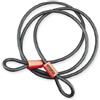 Kryptonite KryptoFlex 710 Cavo ad Anello Doppio, 213 cm | Doppio Anello, Acciaio Intrecciato da 10 mm, Compatibile con Lucchetti a U e Bloccadisco, 0,52 kg, 213 cm