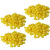 HONMEET 400 Pezzi Esca Morbida Artificiale a Forma di Mais in Plastica Gialla Galleggiante per Pesca alla Carpa e Specie d'Acqua Fresca Design Realistico e Texture Flessibile