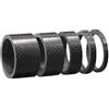 JIASHUNHE Distanziali Bici Manubrio 5 Pezzi in Fibra di Carbonio Attacco Manubrio Forcella Anteriore Regolazione Spacer 28.6MM MTB Bici da Strada Cuffia Stelo rondella in Parti Ciclismo