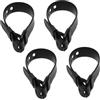 Kisangel 4 Pezzi Cinghia da Sci Regolabile Nera 30cm in TPU per Snowboard | Fissaggio Rapido, Presa Stabile e Resistenza al Freddo, Misura 32, 00x2, 40x0, 20cm