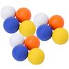 AKLOSIPY Confezione da 12 Palline per Bambini, Palline da Allenamento Colorate in PU, per Allenamento Indoor e Outdoor, con Borsa in Rete con Cordoncino, da Elastiche Morbide e Sicure, per