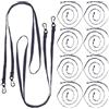 TOYANDONA Cinturino Elastico in Nylon per Guanti da Sci Clip Metalliche Resistenti, Anti-smarrimento e Compatibilità per Attività All'aperto Invernali