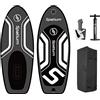 Spatium Hydrofoil Board for Surfing with Accessories Inflator Pump, Backpack, Safe Leash, Fix Kit Wing Foil Board Surf 135L Hydrofoil Surfboard Dark Gray