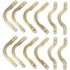 HANABASS 12 Pezzi Supporto Angolare per Tavolo da Biliardo in Ferro, Oro | Pool Table e Billiard Table, Ricambio, Supporto Stabile e Sostituzione Facile