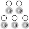 BUDZAVHIC Kit anodo di Zinco per Barche da 5 Pezzi per Motore fuoribordo S-zuki 4-300 HP Anodo 55321-87J01 55321-87J00 con O-Ring 09280-22019