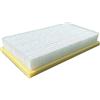 Baoblaze Golf Tappetino Allenamento Golf Mat per Colpi Dal Bunker con Doppia Superficie Colori Diversi Setole Nylon Resistenti Base in Gomma Antiscivolo Adatto, Bianco, 35x18-5cm