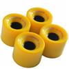 Wswqop 4 Pezzi Ruote Skateboard Ruote Pattino Longboard Rotelle Poliuretano 78A Montaggio Semplice per Rimpiazzo Rapido E Guida Scorrevole Adatte a Pista Parco Tempo Libero, Giallo