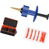 Generic Bloodworm Set di strumenti di caricamento per gli utenti di pesca, Lenze da pesca portatili per vermi del sangue, esche elastiche per la preparazione di acqua dolce, strumento di caricamento di vermi