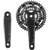 IKLAAQETBXPS Guarnitura tripla conica quadrata 104/64 BCD 3x9 3x10 velocità for bici | Parti di ricambio for ciclismo con pedivella quadrata a tripla ruota dentata