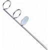 Ysyqkn Supporto Canna da Pesca Portacanna da Terra Picchetto per Pesca Antiscivolo Metallo Spesso Zincato Resistente , Supporto A Palo Singolo Con Doppio Anello, Piccolo 30 , Circa 30 Cm Di Lunghezza