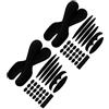 HEALLILY Set Da 2 Imbottiture Interne con Assorbimento degli Urti per Casco da Mountain Bike in Spugna Nera e Lavabili, per L'estate e L'uso in Moto
