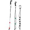 GLEAVI 3 Pezzi Contatore Punteggio Golf a Catena di Perline Contatore Colpi Golf Portatile Plastica e Nylon per Allenamento e Gioco All'aperto