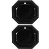 Yardwe 2 Pezzi Copertura Terminale Manico Racchetta da Tennis in Plastica Nera, Facile Installazione e Protezione Stabile per Manico, Accessorio Leggero e Versatile per Riparazione