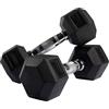 VirtuFit Hexa Dumbbell - Set di manubri 2 x 7 kg