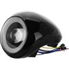 Cabilock Luce Cruscotto per Scooter Elettrico, Faretto LED Anteriore, Plastico, 48-60v, Nero, per Monopattino Elettrico e Bici Elettrica
