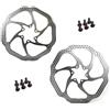 PMAGSYQ 160mm 180mm HS1 Rotore del Freno Mountain Bike Rotore 6 Macchie Rotore del Freno della Bicicletta Disco Adatto per Sram Fit per Shimano(HS1-160mm-180mm)