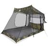 YUOGHRTFE Tenda per auto per 2 persone, impermeabile, tenda da campeggio pieghevole per viaggi in auto, con rivestimento in poliuretano, cuciture sigillate e connettore elettrico, leggera e portatile, per