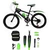 EGBNSY Bici 20 Pollici Bambino Mountain Bike Verde per Strade e Montagna