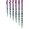 Caliburn EVO - Punte per freccette con punta in acciaio a doppia griglia - punte di ricambio - diversi colori e lunghezze (arcobaleno, 32 mm)