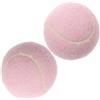 Homoyoyo 2 Palline da Tennis in Gomma Rosa per Principianti, Ideali per L'allenamento E Il Gioco con Il Cane, con Borsa a Rete per Un Facile Trasporto, Adatte Ai Principianti.
