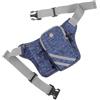 HAKIDZEL Marsupio da Corsa e Montagna, Waist Bag con Porta Borraccia, Nylon, Cintura Regolabile, Blu, per Running e Camping, Comodo da Indossare