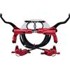 PMAGSYQ HB-876E Freno Idraulico a Disco a 4 pistoncini Scooter Pieghevole 203 Mountain Bike Nero Rosso 160 Bicicletta 180(Red 203 Disc)