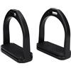 Greensen Staffe per Cavallo in Plastica Resistente, Pedane con Gomma Antiscivolo Nera for Accessori per Attrezzi da Equitazione (Taglia Piccola)