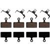 KUAWDON 4 Paia di pastiglie per Freni a Disco Adatte per Shimano M988 M985 XT Adatte per TR M785 Adatte per SLX M666 M675 Adatte per Deore M615(4 Pairs Resin)