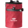Moliuoly Borsa per gesso da arrampicata in tessuto Oxford 420D, a prova di perdite, con coulisse, cintura regolabile 60-110 cm, 2 tasche per arrampicata, bouldering e sport di pesi, blu
