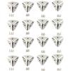 Haogui 12 Pezzi di Protezione angolare in Metallo for astucci for Cosmetici, valigie in Legno, ferramenta for mobili