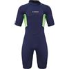 Wswqop Muta Uomo Wetsuit Monopezzo 3mm Nuoto Acque Libere Tuta Subacquea Completo Neoprene Indumento Termico Struttura Monopezzo Riduce La Resistenza Adatta per Gara Allenamento Nuoto Ricreativo, M