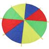 AKLOSIPY Paracadute Giocattolo per Bambini con 8 Maniglie - Paracadute Multicolor da 200 Cm di Diametro per Giochi di Gruppo in Interni Ed Esterni, Attrezzatura per attività Sensoriale Motoria in PE