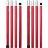 YATINGZHANG Pali per Vela Ombreggiante Pali for Tenda 2,8 m Tenda da Campeggio in Lega di Alluminio Palo Regolabile Dia.33mm 4 sezioni for tettoia Esterna Rossa Supporto Principale