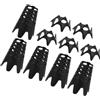 Toddmomy 10 Pezzi Tee da Golf in Plastica Nero, Leggero e Portatile | Polipropilene, Resistenza Ridotta, Set per Pratica Indoor, Accessori Golf Professionali