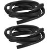 BRIGHTFUFU 2 Pezzi Nastro Protettivo per Bordo Pagaia SUP PVC Nero 1 M | Pala e Pagaiata Sup, Installazione Semplice, Uso Versatile, Protezione Urti
