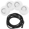 BESPORTBLE Patch a Forma in Acciaio Inox per Paddle Board Gonfiabile Bianco | Pvc, Set, per Kayak e Tavole Sup, Accessorio per Sport Acquatici e Surf