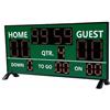 Eminchu Tabellone Segnapunti Digitale Portatile Calcio A30d 14 Cifre | Visualizza Tempo Punteggio Falli Time out per Partite di Basket Tennis Pallavolo Supporta Installazione Tavolo Parete