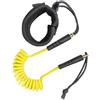 hindraem Guinzaglio Arrotolato per tavola da Surf,Giallo,30 cm-130 cm