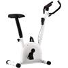 Xolmizyn Cyclette con trasmissione a cinghia, cyclette per fitness a casa, bicicletta da terra con sella regolabile, pedali antiscivolo, resistenza regolabile