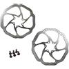 PMAGSYQ 2PC Rotore della Bici Rotore del Freno A Disco MTB 160 Millimetri 180 Millimetri 203 Millimetri Misura per Sram Rotore del Freno della Bici Freno(HS1 160-180mm)