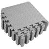 Alasum 12 Pezzi Tappeto a Foglia Eva 30x30 Cm Grigio, Puzzle per Palestra