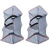 DECHOUS 2 Pezzi Rete la Cattura di Granchi e Gamberetti in Nylon Pieghevole e Riutilizzabile Design Portatile per Escursioni di Pesca All'aperto