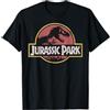 Jurassic Park Original Fossil Silhouette Faded Logo Maglietta