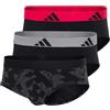 adidas Lettera (3 Pezzi) - Active Flex Cotton - Biancheria Intima Comoda, Assortito 2, S