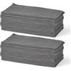 Amazon Basics - Panni per la Pulizia in Microfibra, 30.5cm x 30.5cm, Grigio, Confezione da 36, per Auto, Camion, Barche, Asciugatura Senza Aloni e Lucidatura