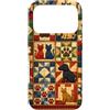 Sewing Enthusiast Designs Custodia per iPhone 17 Pro Trapunta patchwork per animali domestici, motivo vintage per amanti degli animali domestici